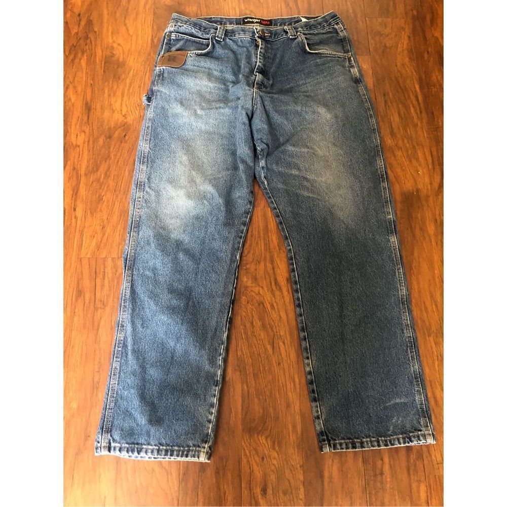 Wrangler Riggs Workwear durashield Carpenter Jeans Mens 49 x 34 Pants distressed